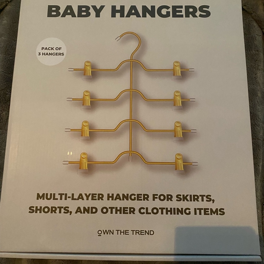Gold Multi-Layer Baby Hangers